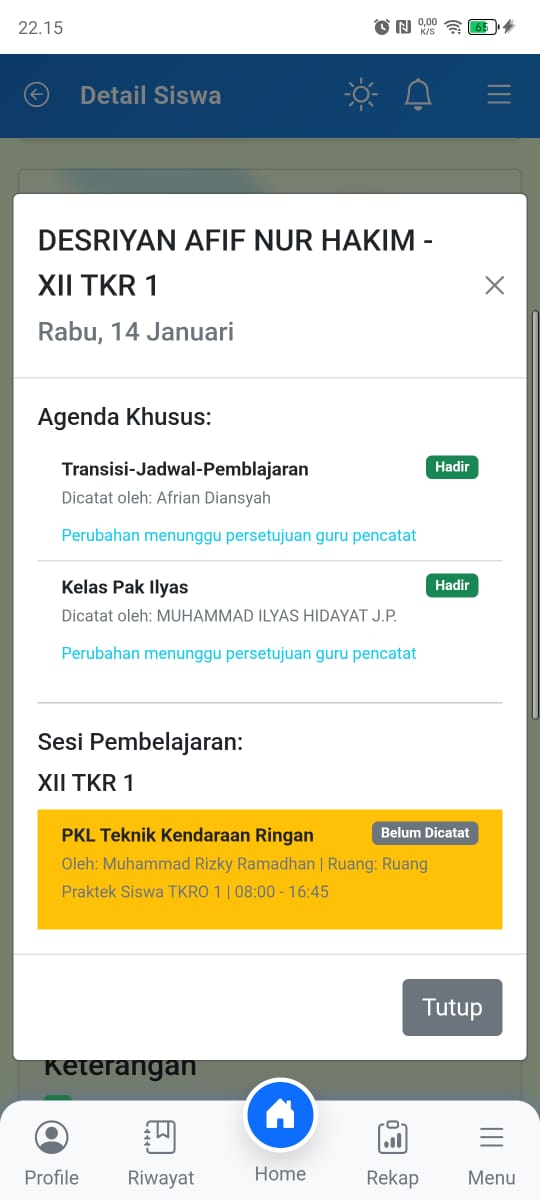 Siswa dalam Pembelajaran